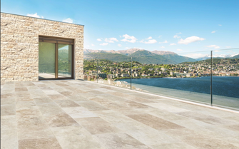 #TRAVERTIN CHOIX COMMERCIAL CLASSIC MIX 40,6 X 61 CM - EP : 12MM